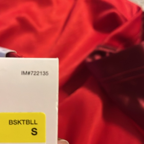 Nike‎ Women's Red Drawstring Pull on Basketball Shorts Size Small Loose Fit New - Picture 6 of 7